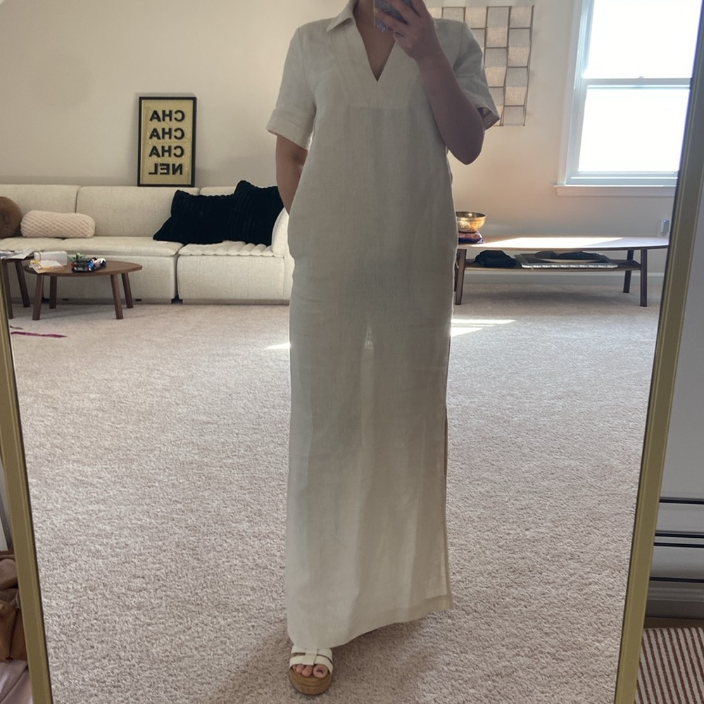 Banana Republic 100% linen dress. Xs